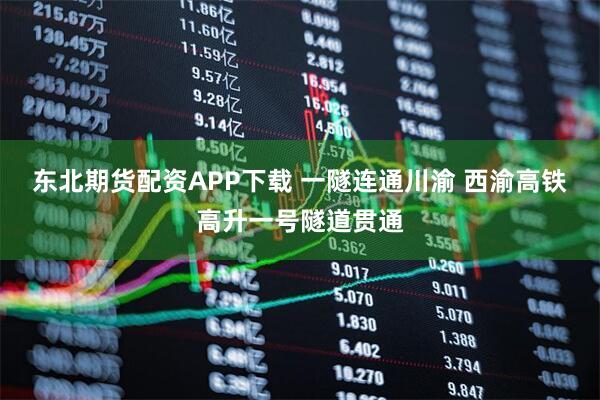 东北期货配资APP下载 一隧连通川渝 西渝高铁高升一号隧道贯通